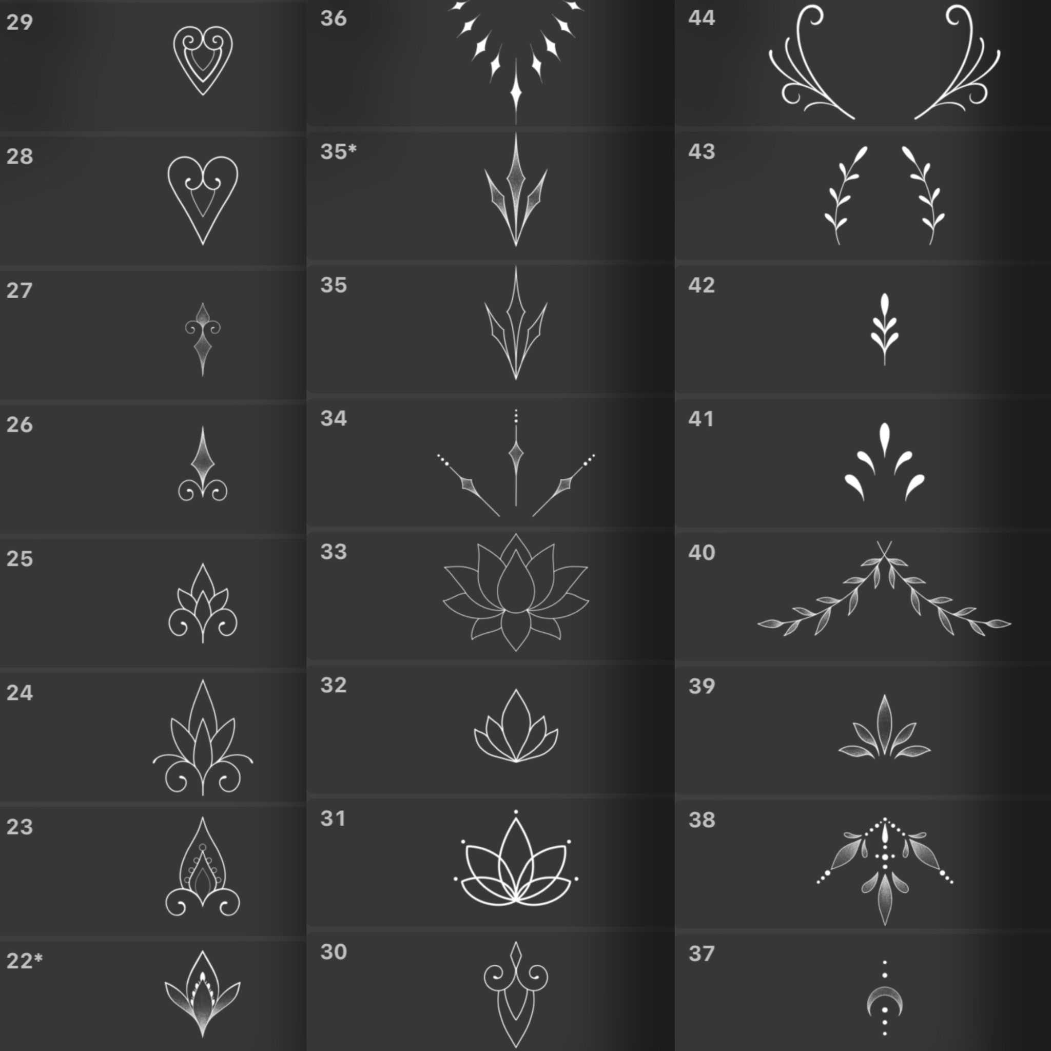 Procreate Ornamental 2 Stamps - Revilo