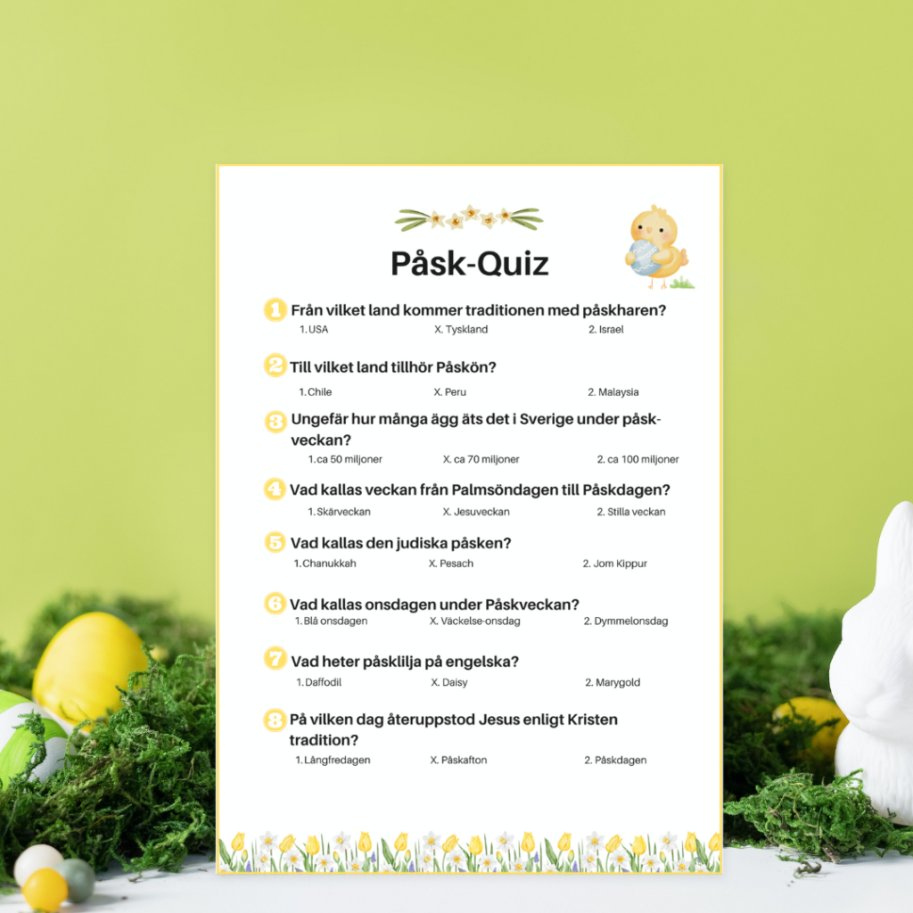 Påsk - quiz - tipspromenad - Revilo