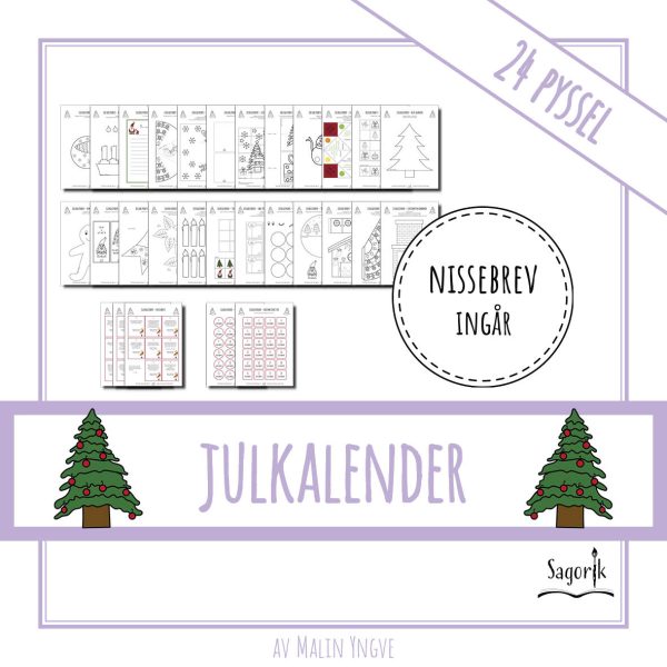 Julkalender Kreativa pyssel med nissebrev