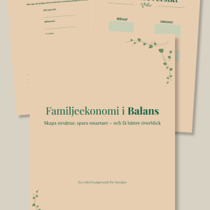 Familjeekonomi i Balans – digital budgetmall för familjer