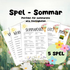 Spel till sommaren - perfekt till midsommar och grillkvällar