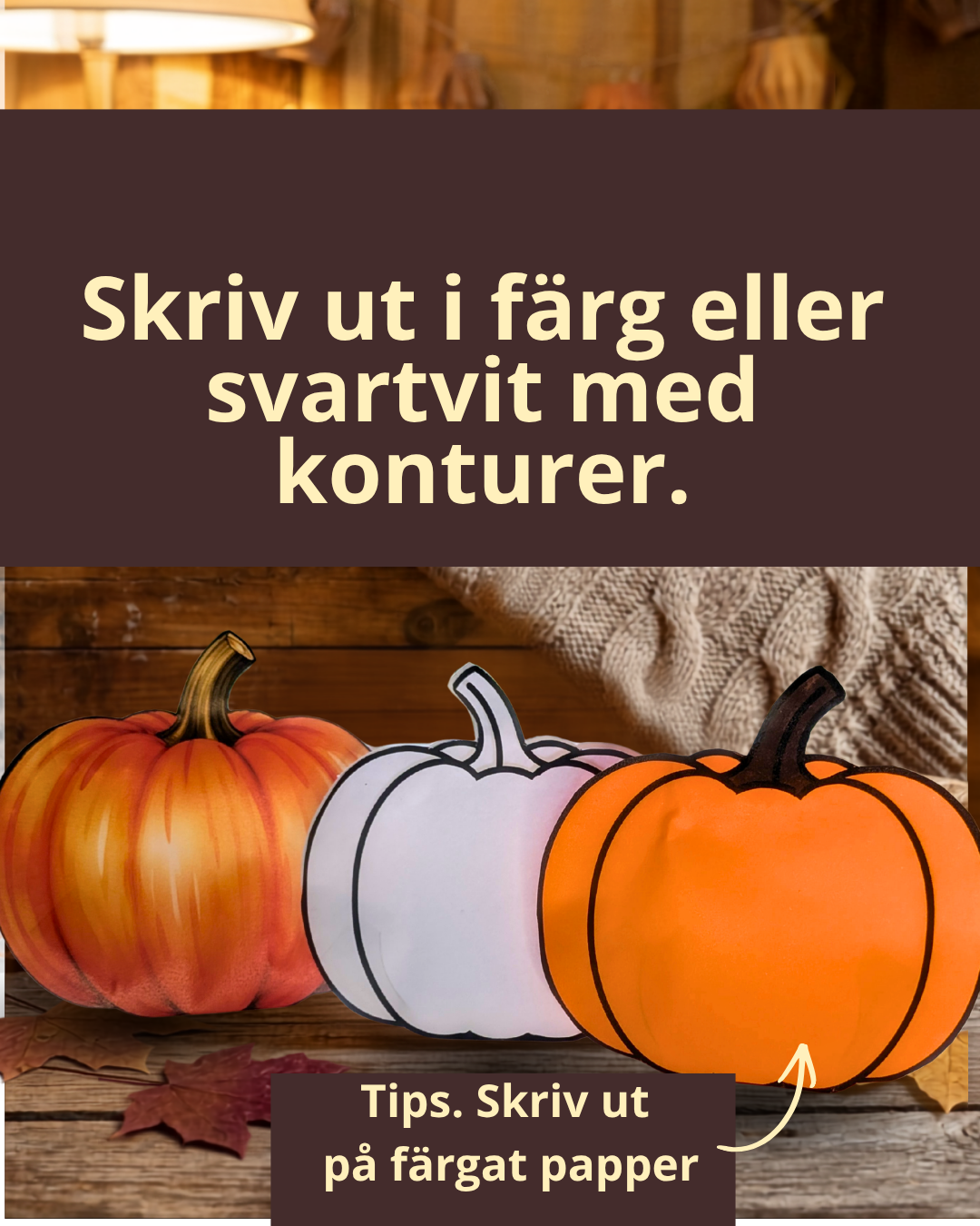 Papperspumpor att skriva ut. Beskriver olika utskriftsval.