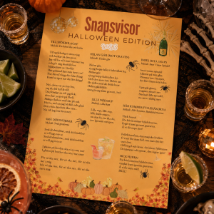 Halloween Snapsvisor Edition 2026 | Roliga snapsvisor till halloween | Nedladdningsbart sånghäfte