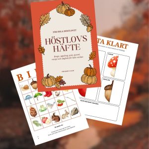 Höstlovshäfte för barn 5-10 år – utskrivbart PDF-häfte