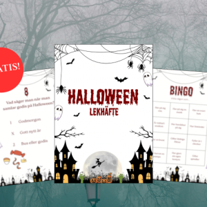 Gratis Halloween lekhäfte – bingo och tipspromenad