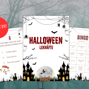 Gratis Halloween lekhäfte – bingo och tipspromenad